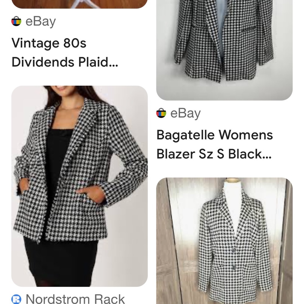 Elegant Women's Houndstooth Blazer